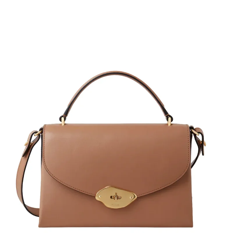 Inspired Bags For Affordable Luxury Lana Top Handle Sable High Gloss Leather