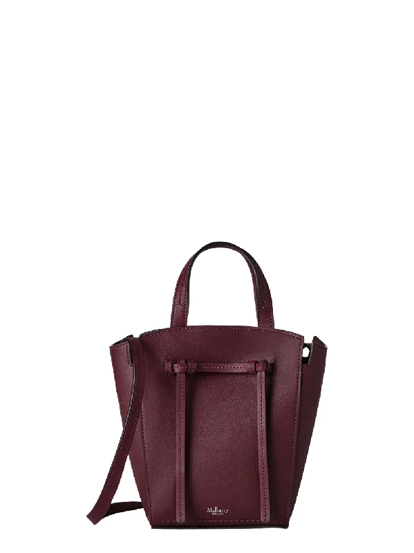 Flash Sale On Premium Bags Clovelly Mini Tote Black Cherry Refined Flat Calf