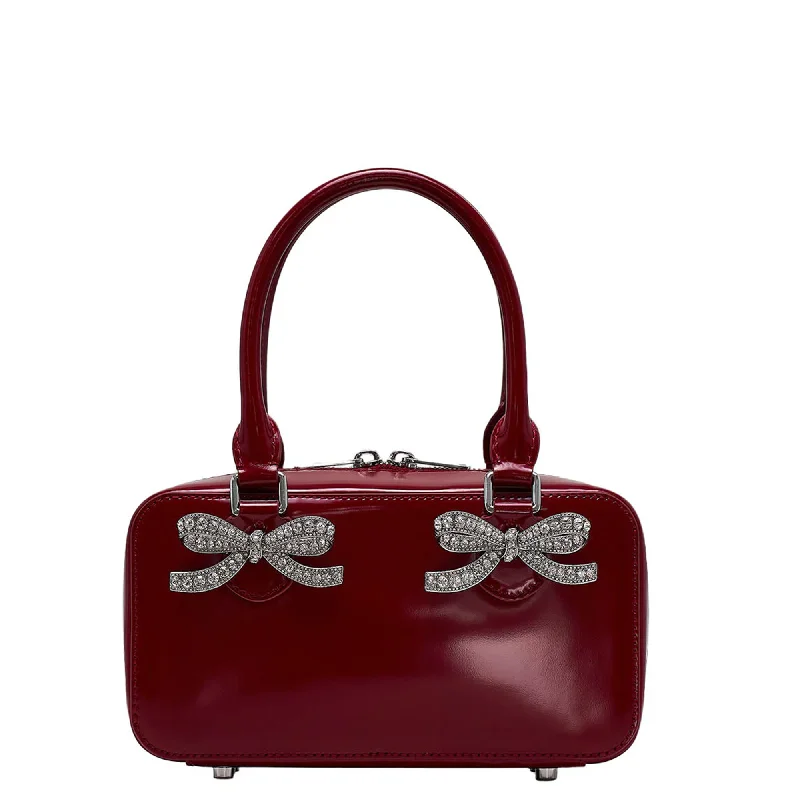 Cozy Comfort Style Sale Burgundy Leather Mini Tote Bag