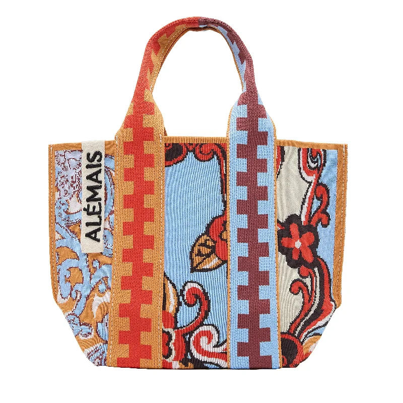 Designer Bags For Luxury Collectors With Offers Spliced Jacquard Mini Tote