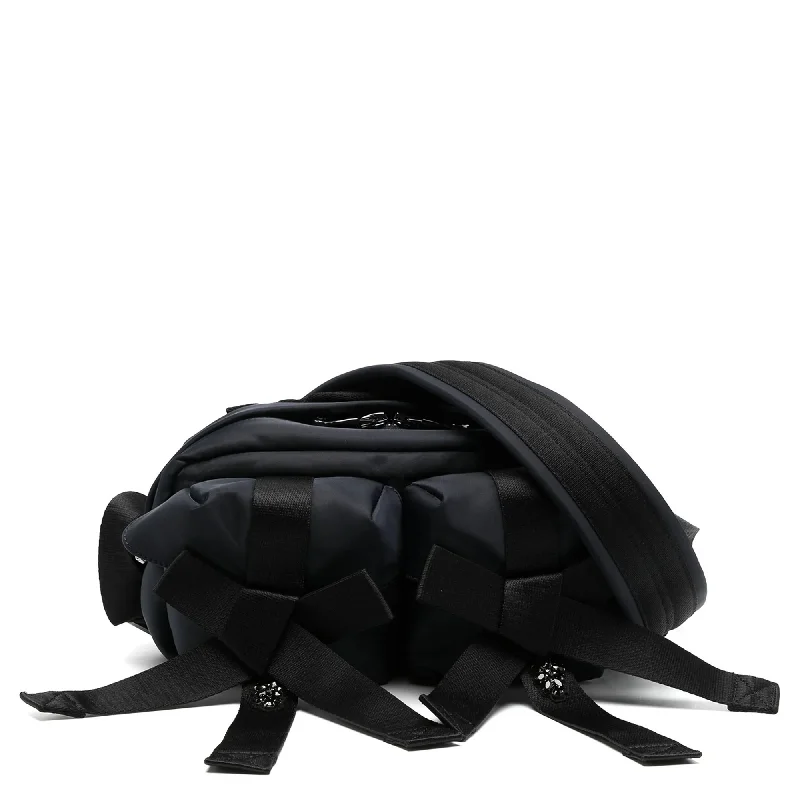 Chic And Edgy Beaded Classic Bow Crossbody