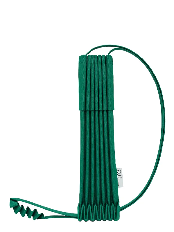 Contemporary Casual Deals Trunk Pleats Bag 12 Crossbody (Green)