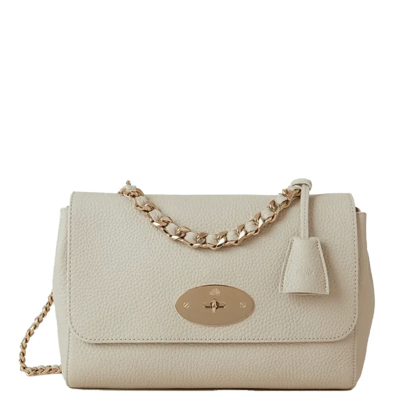 High-End Style Discounts Medium Lily Top Handle Heavy Grain (Chalk)