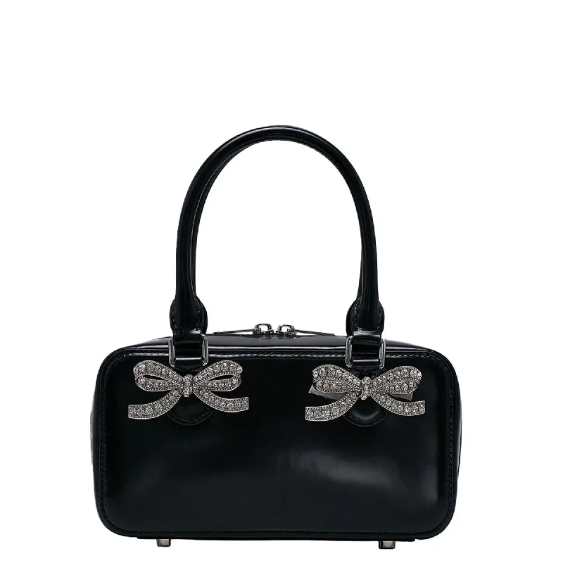 Handbag For Fashion Black Leather Mini Tote Bag