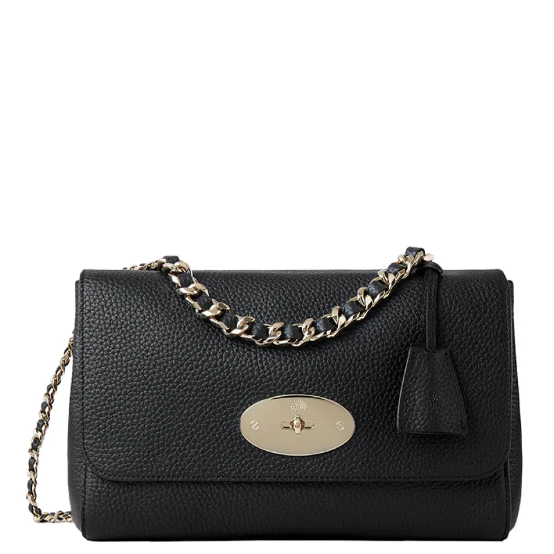 Stylish Bag For Women Medium Top Handle Lily Heavy Grain (Carbon Neutral Black)