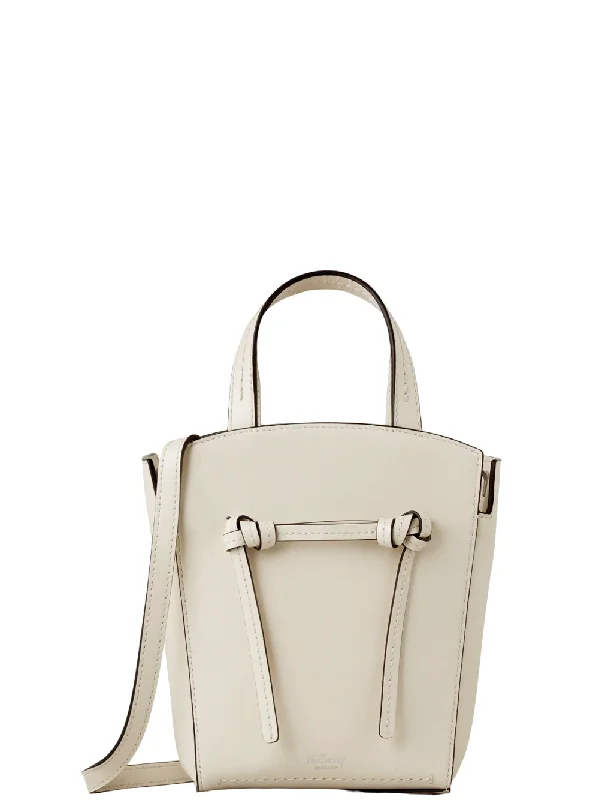Halloween-Themed Clovelly Mini Tote Eggshell Refined Flat Calf