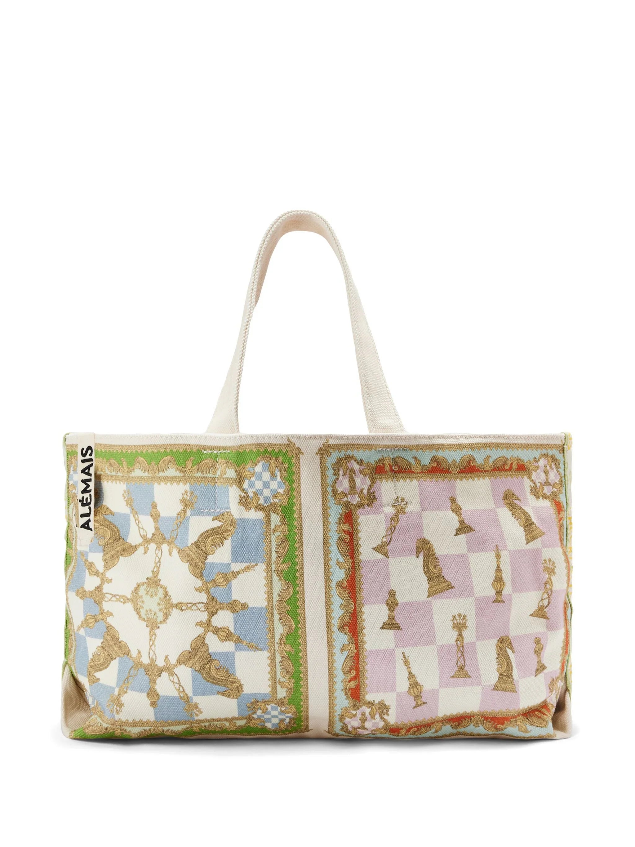 Luxury Bags Checkmate Oversize Tote
