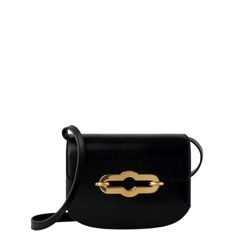 Chic And Edgy Small Pimlico Satchel Super Lux Calf (Black & Brass)