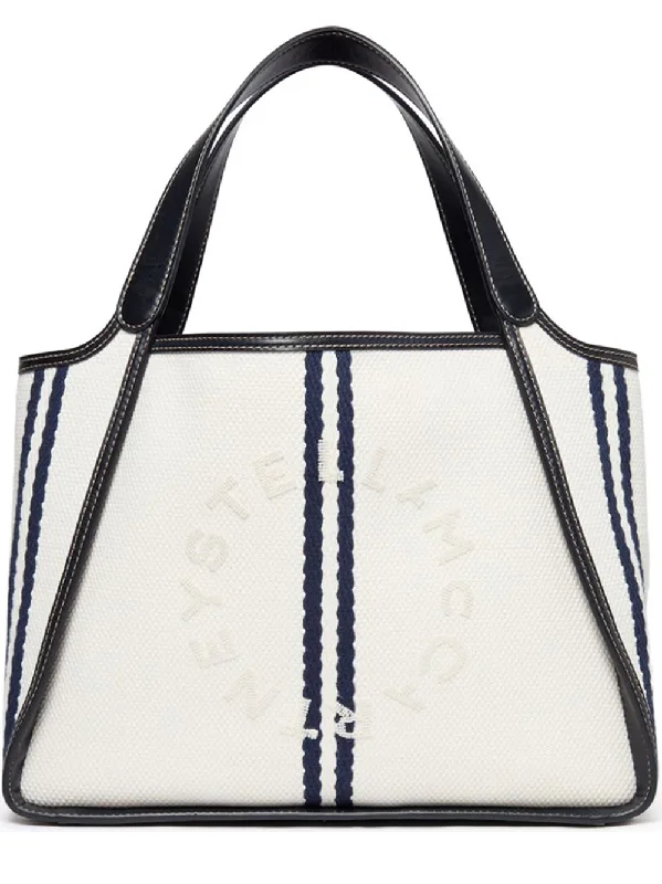 Limited Styles Logo Tote Eco Striped Cotton
