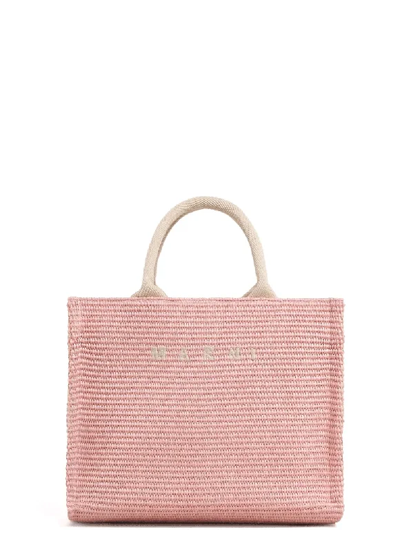 Chic And Trendy East-West Small Basket Raw Sienna Tote