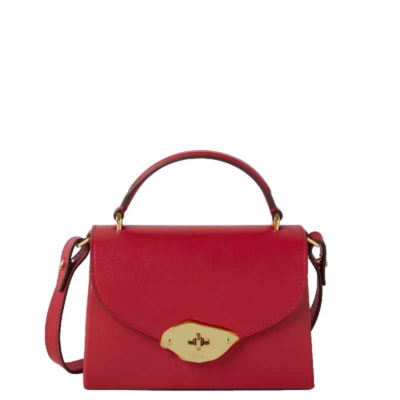 Minimalist Fashion Sale Small Lana Top Handle High Gloss Leather