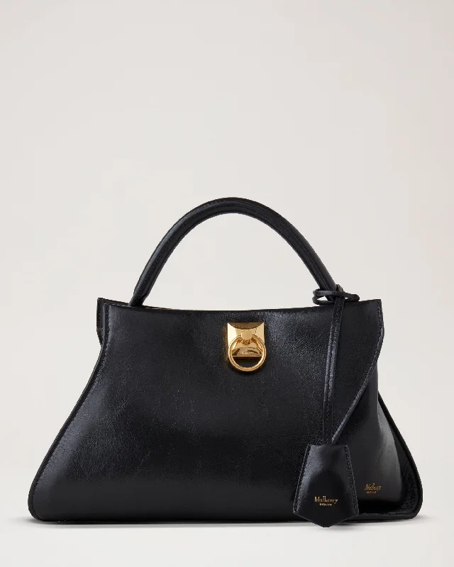 Urban Style Iris Swirl Black Wrinkly High Shine Leather