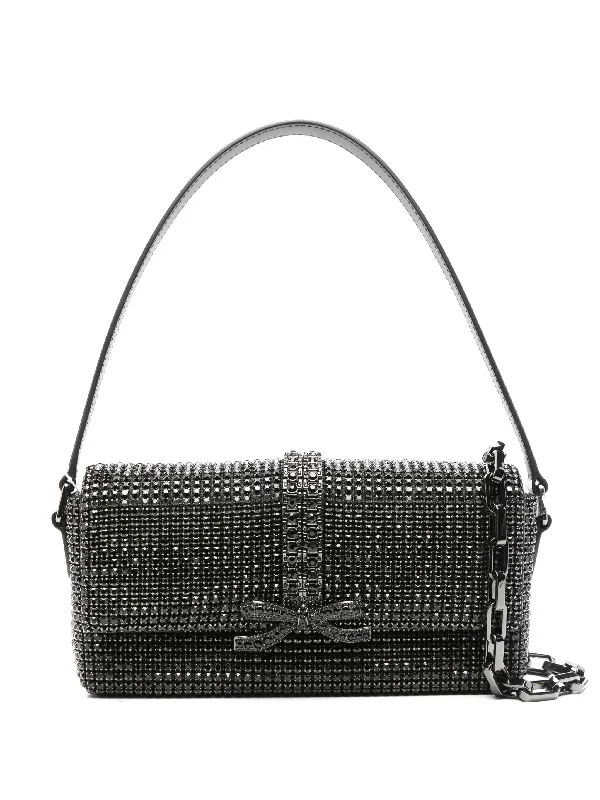 End-Of-Season Clearance Black Rhinestone Chainmail Bag