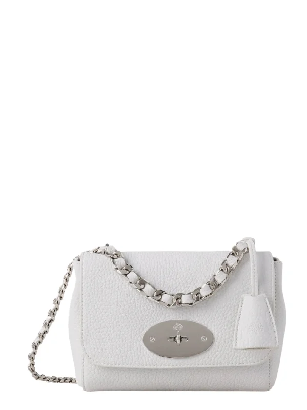 Glamorous Bags For Evening Events And Parties Top Handle Lily Heavy Grain (Carbon Neutral White)