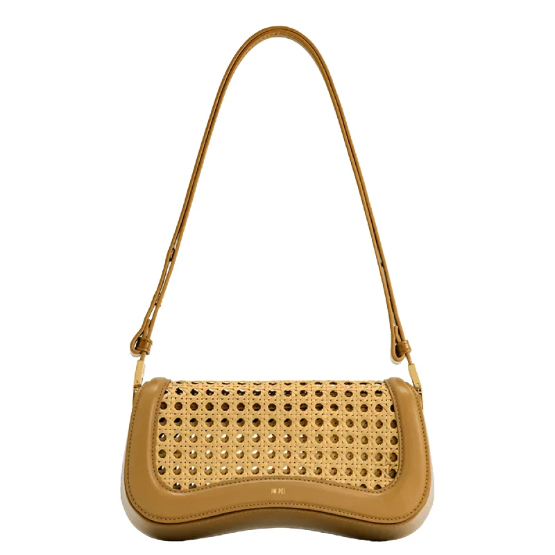 Seasonal Style Discounts Joy Faux Bamboo Woven Shoulder Bag