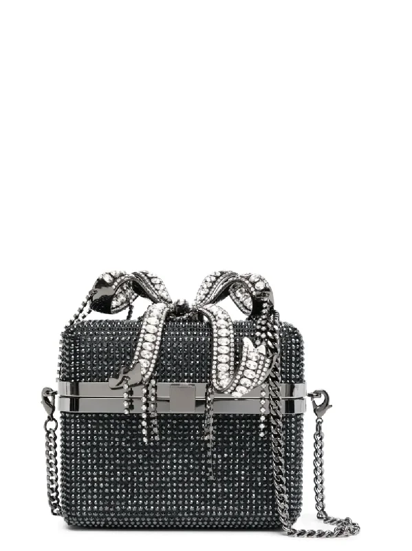 Seasonal Sale Silver Rhinestone Vanity Bag