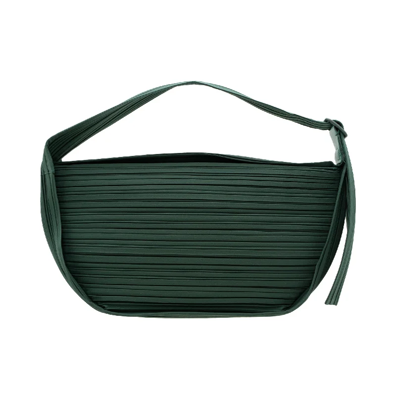 Seasonal Fashion Pleats Half Moon Bag