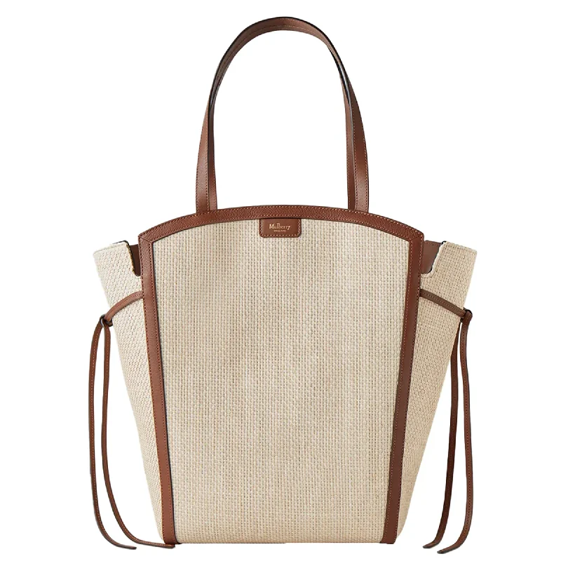 Sophisticated Fashion Clovelly Tote Ecru & Bright Oak Raffia