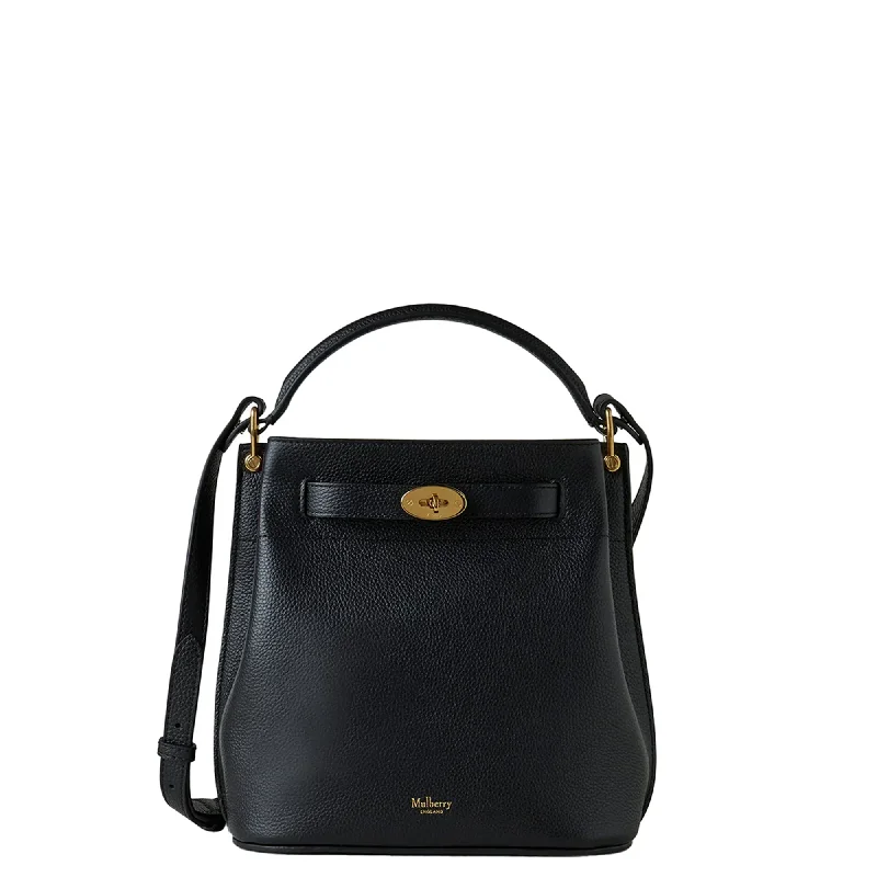 Tote Bag For Everyday Use Islington Bucket Black Small Classic Grain