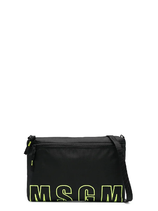 Functional Bags For Busy Moms And Dads Block Logo Crossbody Pouch