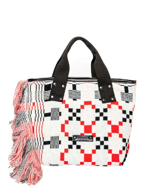 Hot Deals Geometric Jacquard Tote M
