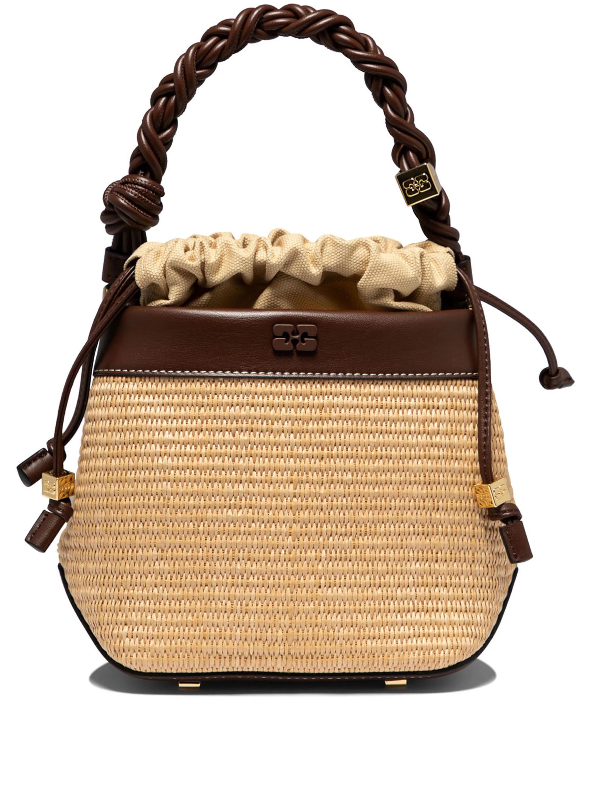 Luxury Bags Bou Bucket Bag Raffia