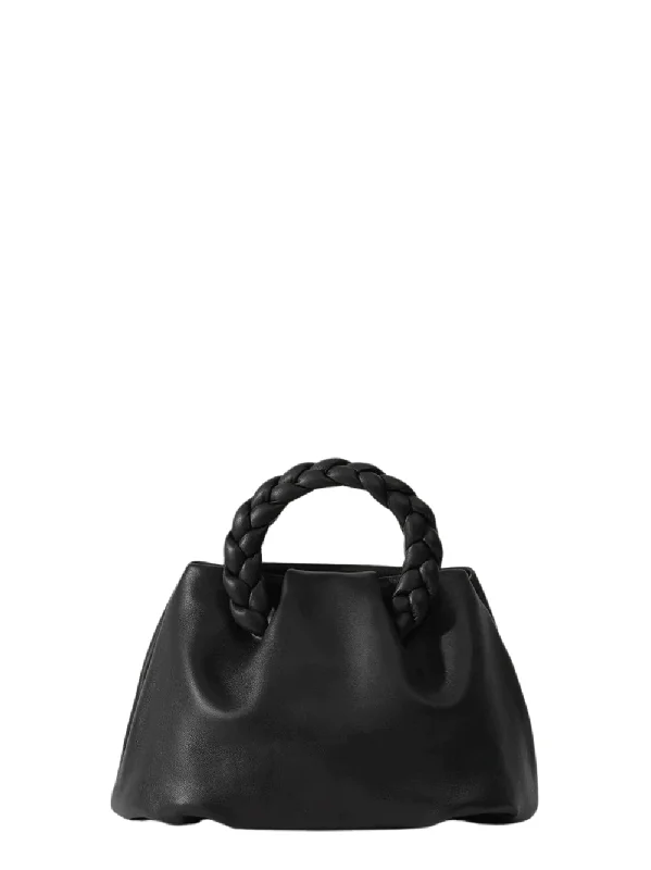 Discover Promotions Bombon M Braided Handle Pleated Top Handle Bag